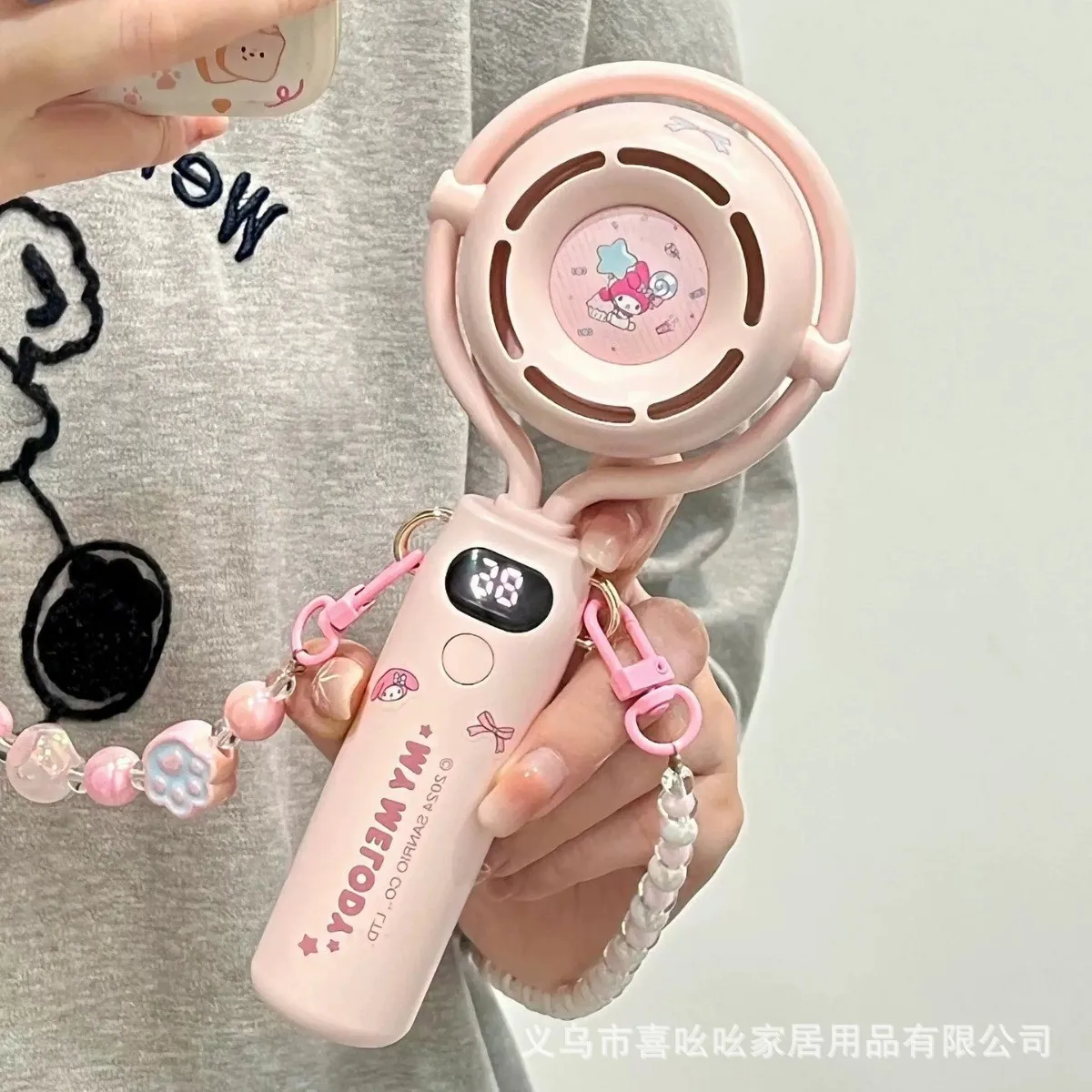 Sanliou Foldable Handheld Small Fan Portable Children'S Portable Mini Charging Silent Cooling Ultra Long Battery Life 3
