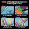 UV Luminated Black Light Body Paint Set with Brush,10 Colors Water-Soluble Paste Fluorescent Neon Oil Face Body Art Paint Makeup 5