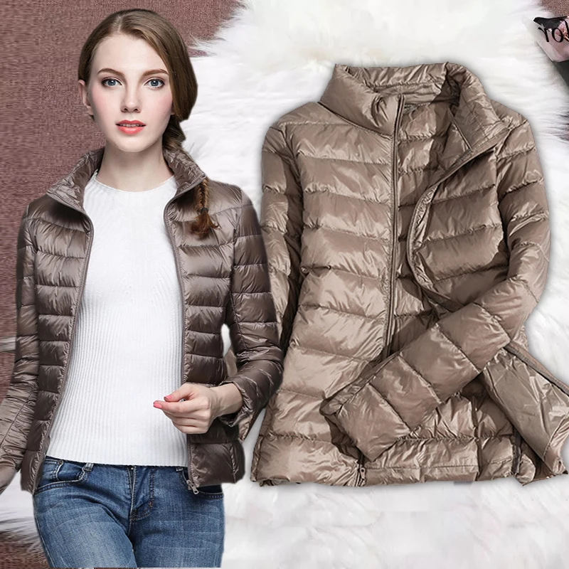 2022NewAutumnWinterWomenUltralightThinDownJacketDuckDown
