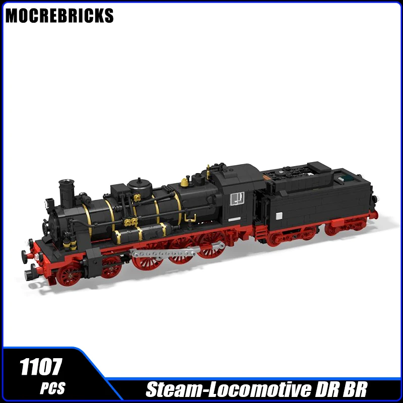 

MOC-78943 City Railway Steam Locomotive DR BR 38.2-3/XII H2 Dampflok Building Block Assembly Model Brick Toy Children's Gifts
