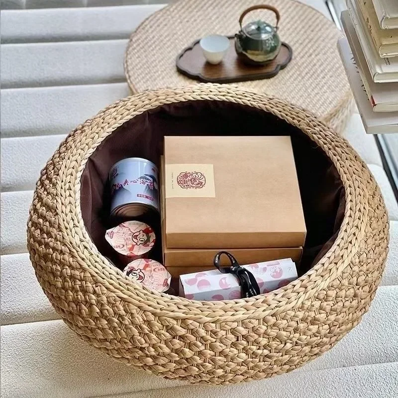 Modern Weave Coffee Table Salon Center Round Table Dressing Mobile Designer Hallway Small Dining Living Room