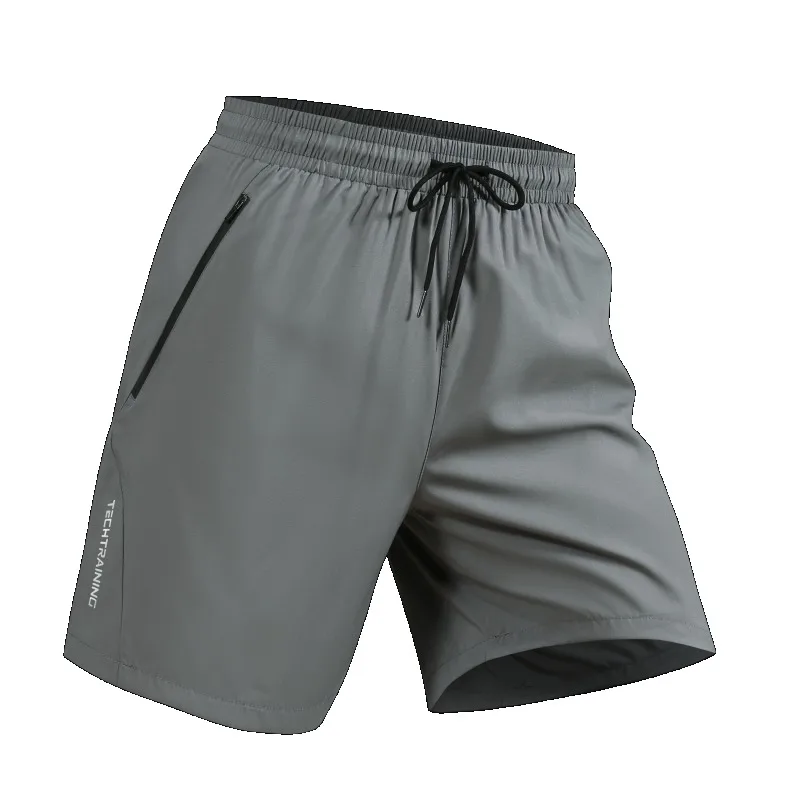 Zipper Pocket Shorts Men Gym Sport Running Squat Fitness Workout Man Short Pants Breathable Quick Dry Drawstring Men's Shorts 4