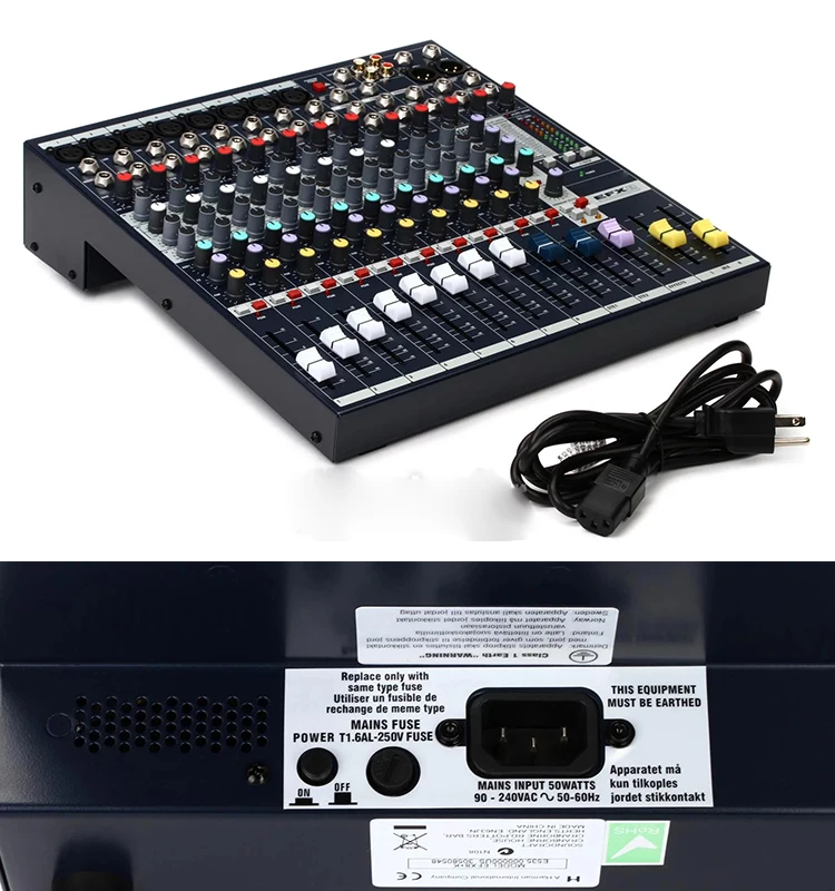 Professional EFX8 EFX 8 Multi-Purpose 8 Channel Audio Mixer sound console Built-in 24-bit Lexicon Effects Stage audio mixer
