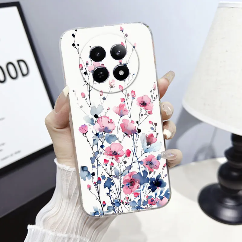 Marble Clear Soft Silicone Phone Case with Cute Cat Design