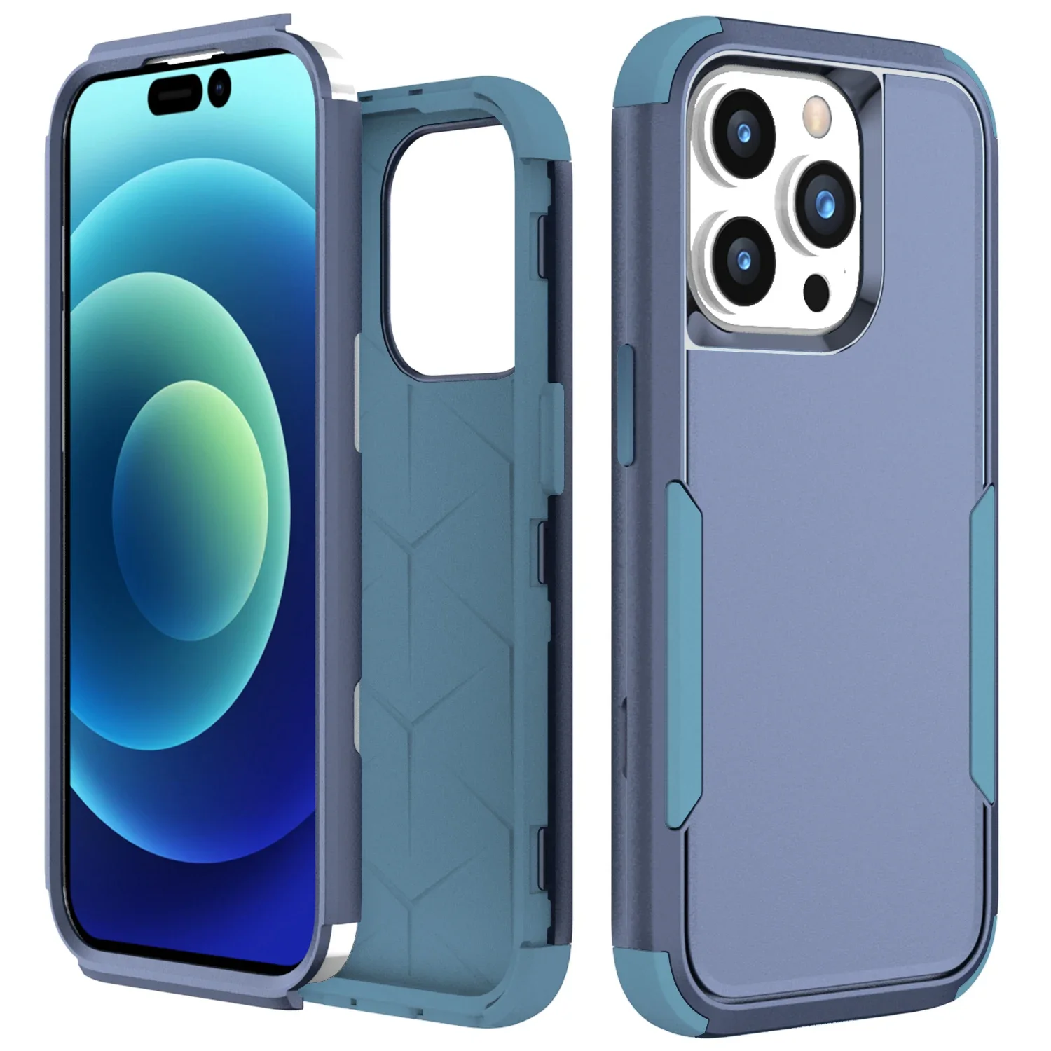 Hybrid Heavy Duty Armor 3-in-1 Military Shockproof Phone Case