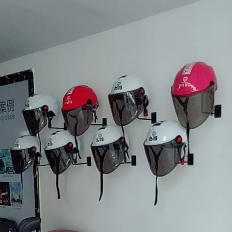 On The Wall Hat Rack Screw Display Rack Bicycle Motorcycle Helmet Display Rack Storage Holders