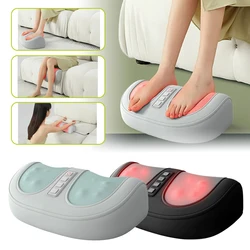 Electric Foot Massager Heating Therapy Hot Compression Shiatsu Kneading Roller Muscle Pain Relief Foot Spa Machine Relaxation
