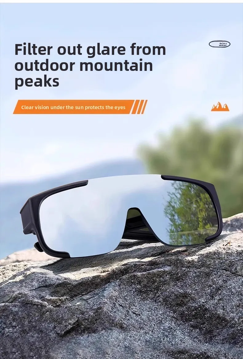 Myopia-Friendly Outdoor Cycling Sunglasses Polarized Oversleeve Goggles for Biking & Mountaineering Windproof Sports Eyewear