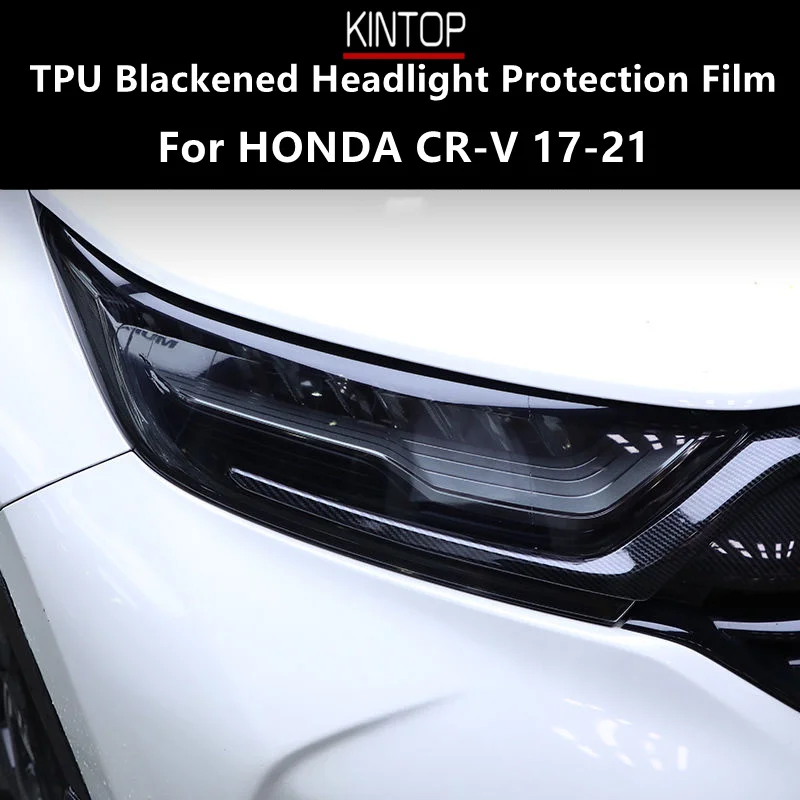 

For HONDA CR-V 17-21 TPU Blackened Headlight Protective Film, Headlight Protection,Film Modification