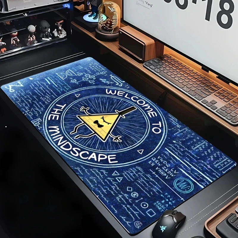 책상 보호대 고무 마우스 패드 회사 테이블 패드 카펫 데스크 패드 Bill Cipher 애니메이션 마우스 패드 Gravity Fall Mouse Pad