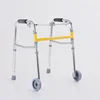 Children's Aluminum Walker Lower Limb Rehabilitation Walker with Wheels Adjustable Training Standing Frame Easy Folding Walker 5