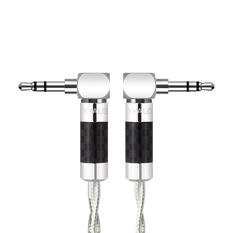 YYAUDIO HIFI Sterling Silver Premium AUX Audio Cable