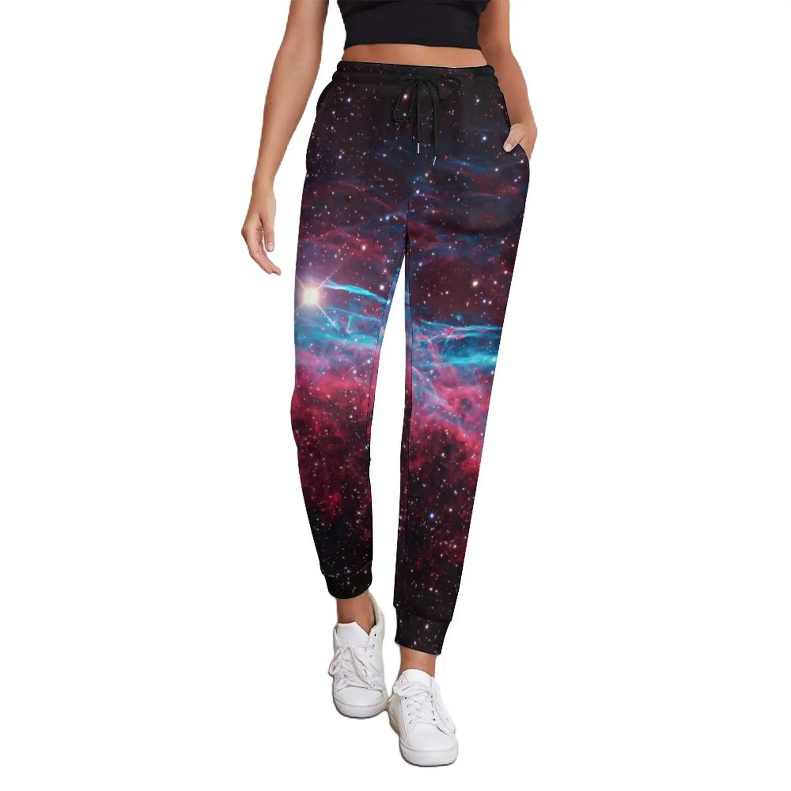 

Galaxy Nebula Jogger Pants Stars Print Kawaii Big Size Joggers Autumn Women Custom Street Wear Trousers