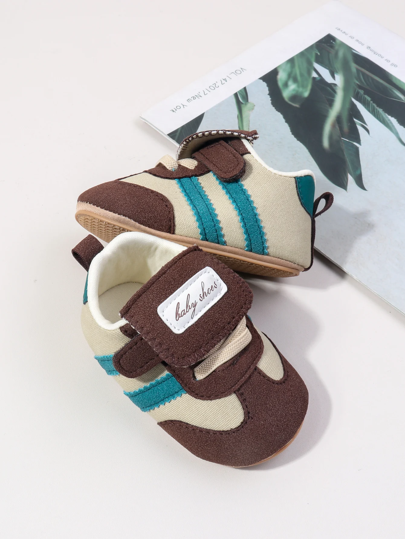 2025, Frühling und Herbst, für Babys, Mädchen und Jungen, lässige Turnschuhe, TPR-Sohle, PU-Leder, Klettverschluss, Schuhe für Neugeborene, erste Wanderer – Detail 11