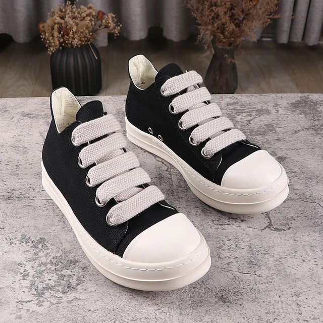 High Street marca Rick Jumbo scarpe di pizzo RO scarpe di tela uomo Owens  Sneakers scarpe scarpe Casual da donna scarpe da uomo - AliExpress