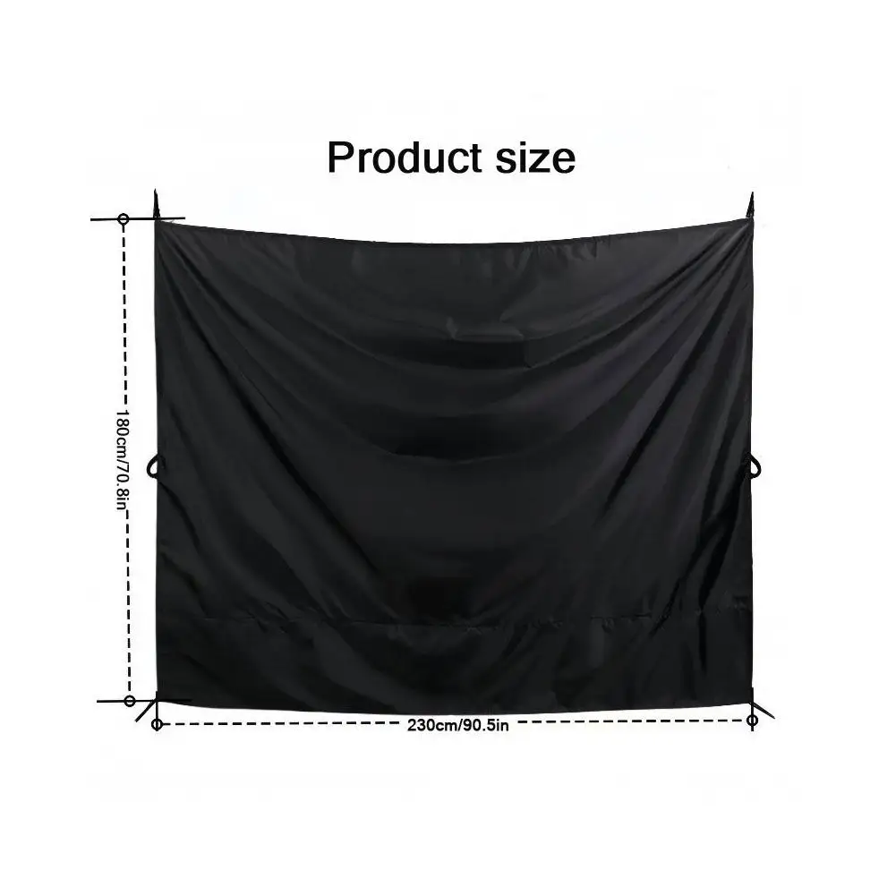 Oxford Cloth Privacy Shade Curtain for Vehicles - Rear Door and Divider Coverage