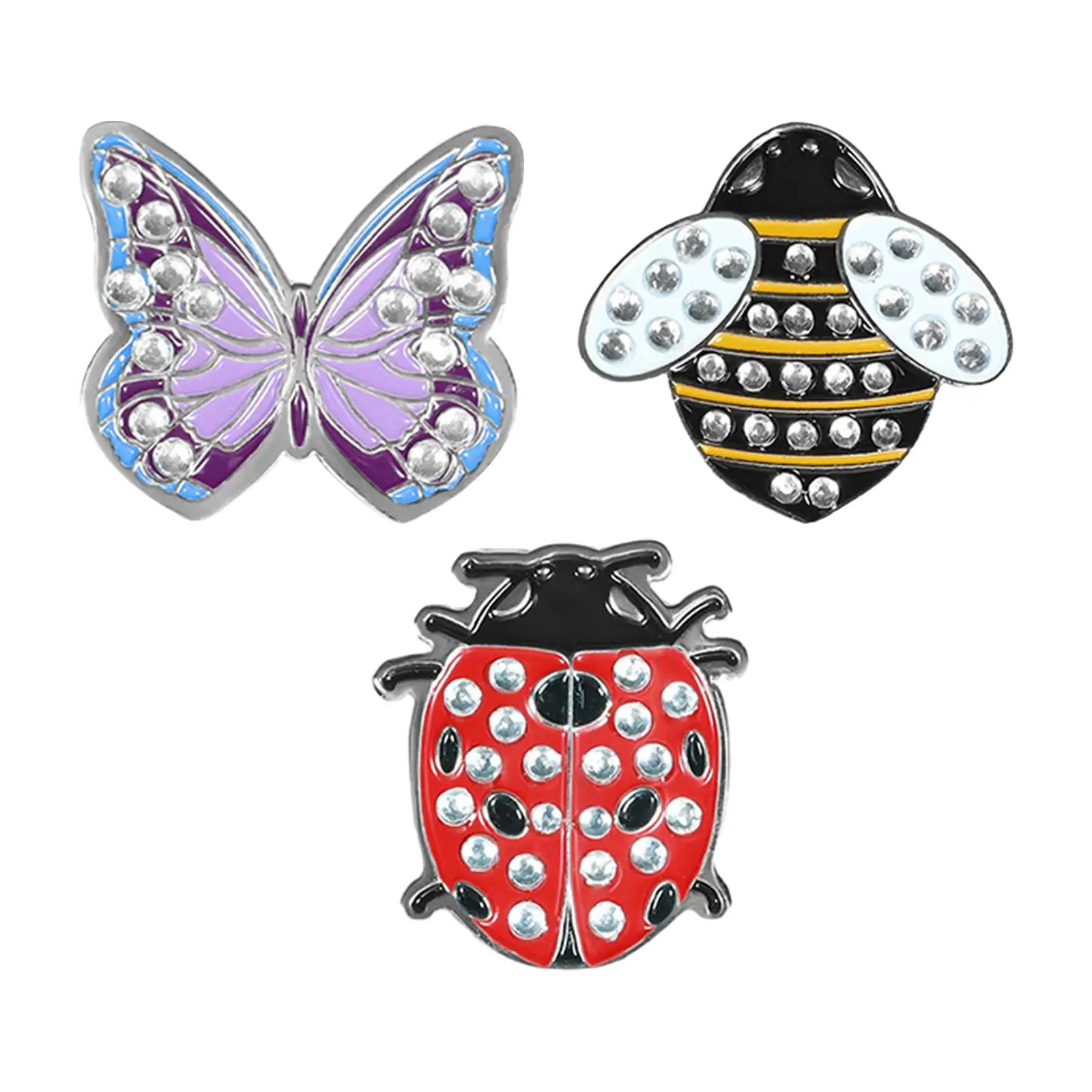 Golf Ball Marker Hat Clip Creative Attach to Caps Visor Golf Ball Mark Tool with Magnetic Clip Accessories for Lover