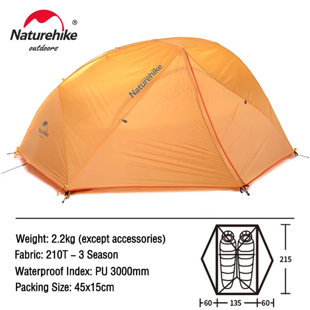 Naturehike Star River Camping Tent 2 Person Ultralight Waterproof Tent  Double Layer 4 Seasons Tent Outdoor Travel Hiking Tent - Tents - AliExpress