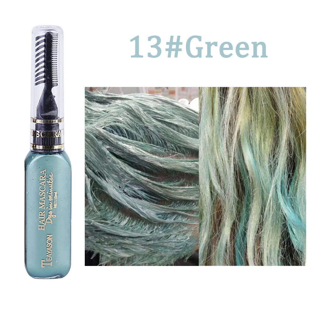 Hair Color Dye 13 Colors One-off Temporary Non-toxic DIY Washable One-time Dye Crayons