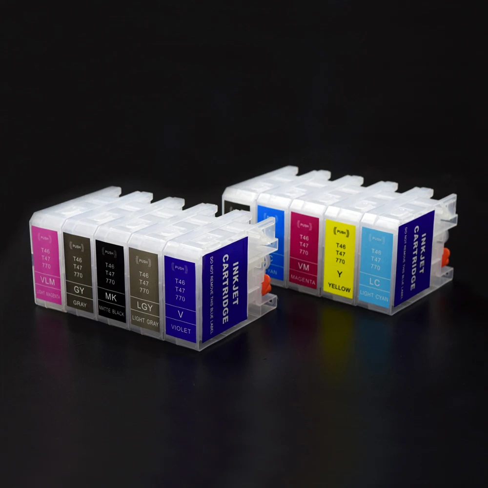 Ink Cartridge T46S T47A Refillable ink Cartridge Without Chip for Epson SureColor SC-P700 SC-P900 P700 P900 Printer ink cartridge inkjet ink cartridge