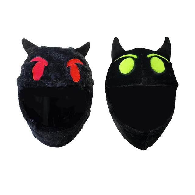 Devil Motorcycle Helmet Cover Cute Warm Easy to Install Funny Helmet Cover