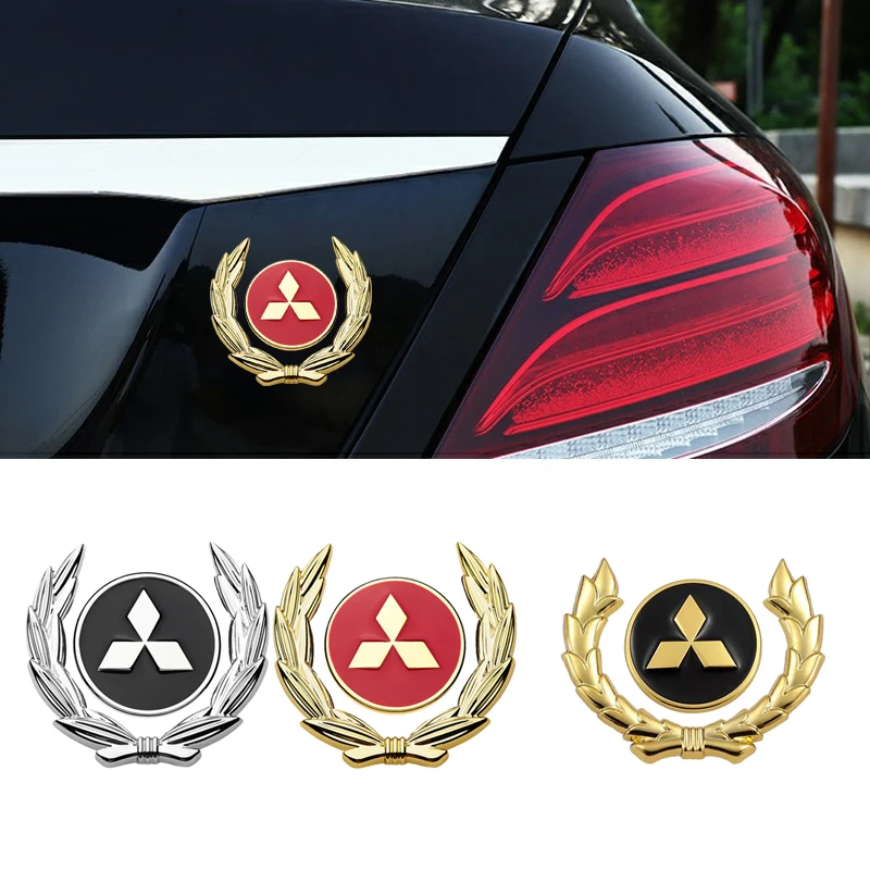 Задняя 3D наклейка для кузова автомобиля боковая Mitsubishi Pajero ASX Ralliart Eclipse Lancer 10 9 Outlander