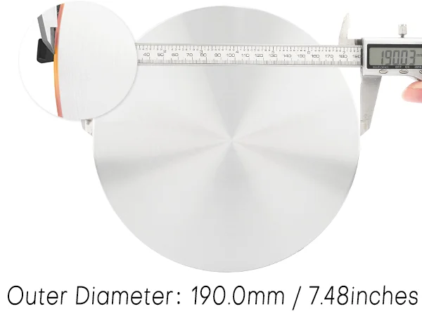 CFPerformance 1 Stück/4 Stück 190 mm (7,48 Zoll) Außendurchmesser 178 mm (7 Zoll) Innendurchmesser, Auto-Radnabenkappe für 1995–1999 Tahoe 1994–2002, Savana, kein Logo # 15650043 – Detail 2