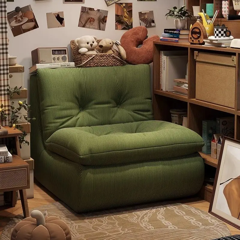 Lazy Sofa Chair Single Recliner Floor Lounge Chair Caterpillar Sofa for Bedroom Living Room Balcony Comfy Cushion Design