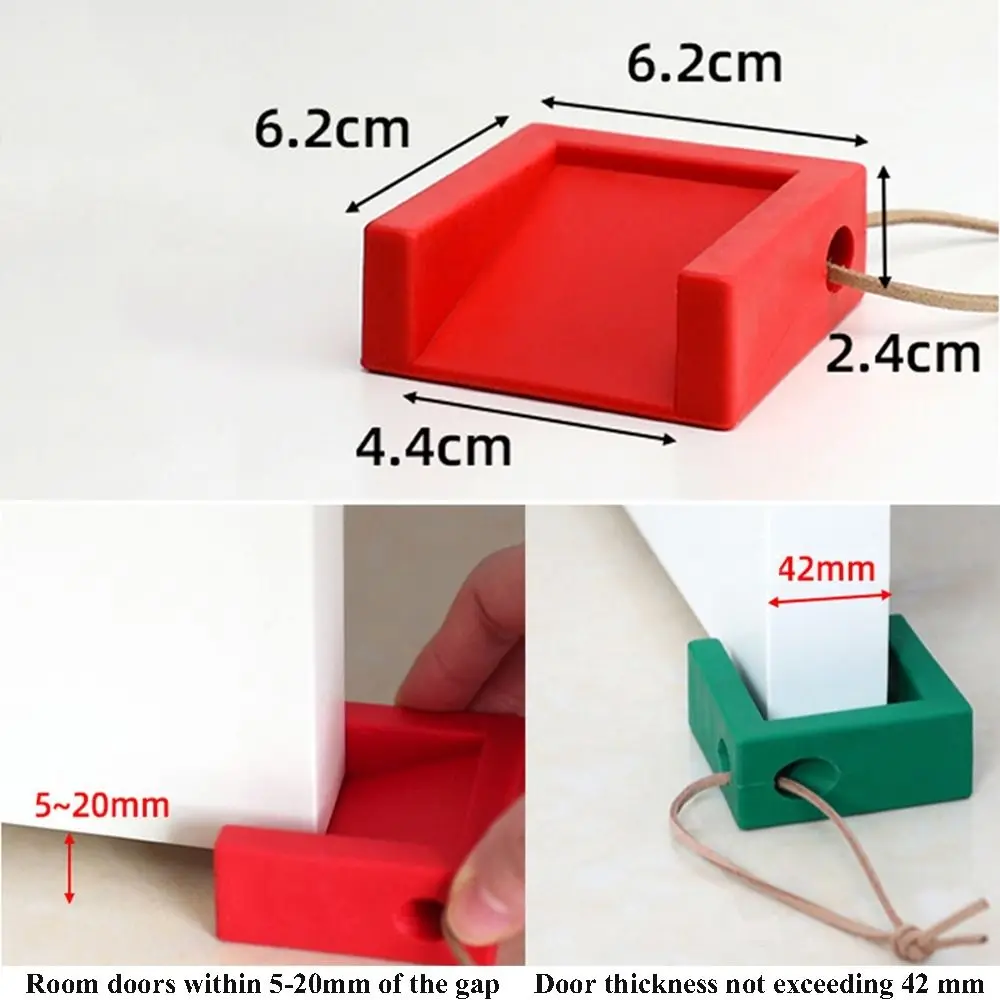 Safety Silicone Door Stop Stoppers Block Doorstops Door Stopper Home Office Rear Retainer Anti-collision Stop