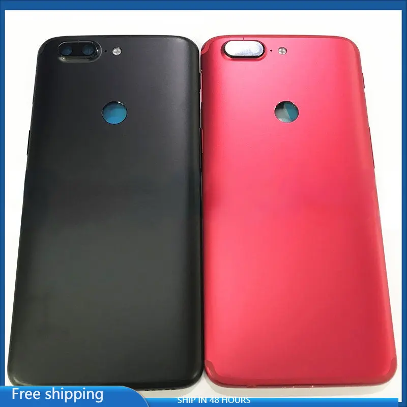

Metal For OnePlus 5T One Plus 5T OnePlus5T Back Battery Cover Side Keys Case Rear Housing Battery Door And Card Tray Holder