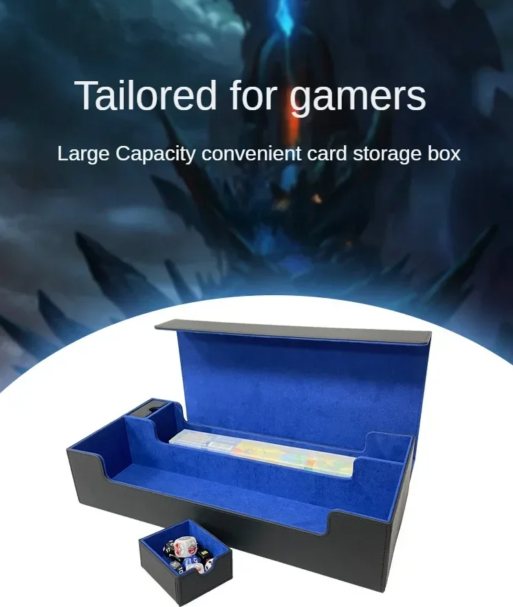 Trading Card Storage Box Pu Leather Magnetic Deck Case_voghion.com