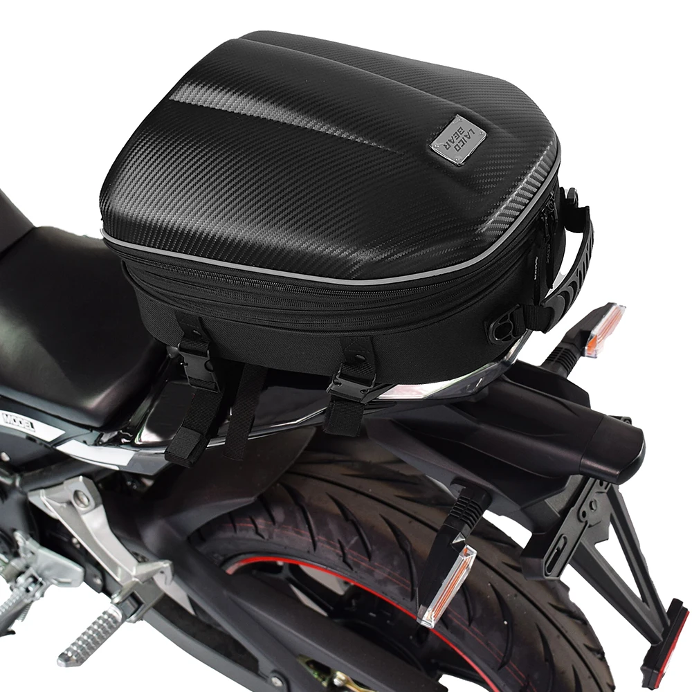 EVAMotorcycleBackSeatBagsWaterproofMotorcycleTailBagCarbonFiberExpandableFullFace