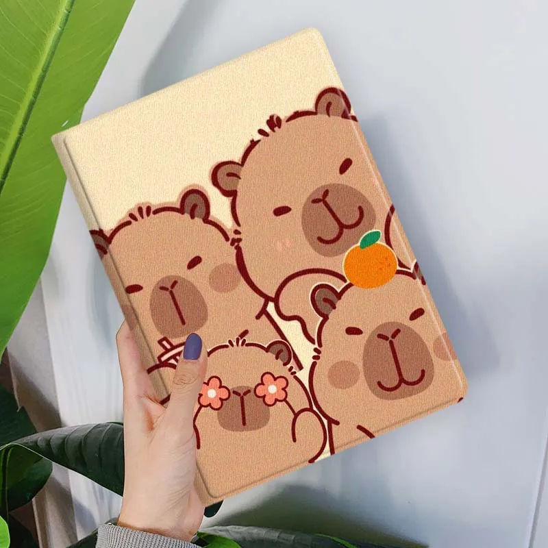 Cartoon Cute Capybara Soft Tablet Case