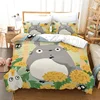 My Neighbor Totoro Cartoon 3d Bedding Set Anime Twin Full Queen King Comforter Cover Set with Pillowcase 2/3pcs Duvet Cover Sets 3