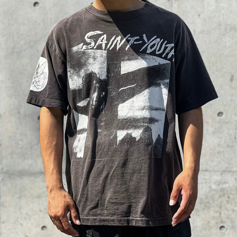 Vintage Sylvan Distressed Logo Tee, USA Made Tee, Screen Printing, Online Stores