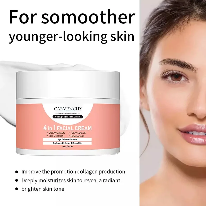 Ser facial antirid 4 în 1, albire, îndepărtează petele întunecate, micșorează porii, hidratant anti-îmbătrânire, hrănește îngrijirea pielii coreeană_voghion.com