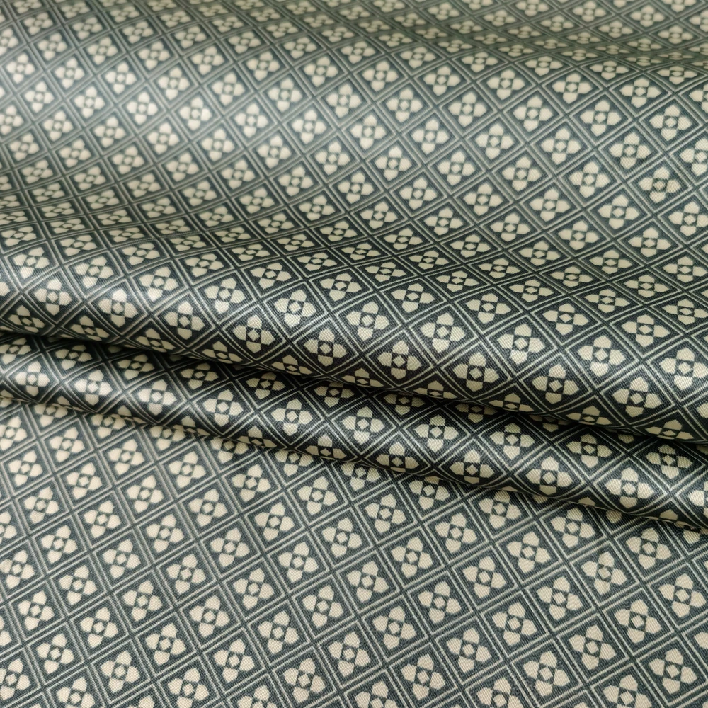 1yard X1.48meter Retro Shirt Material Satin Fabric Lining Plaid