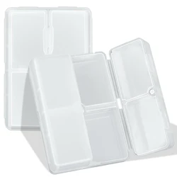 Compact Travel Pill Organizer with 7 Versatile Compartments (White)