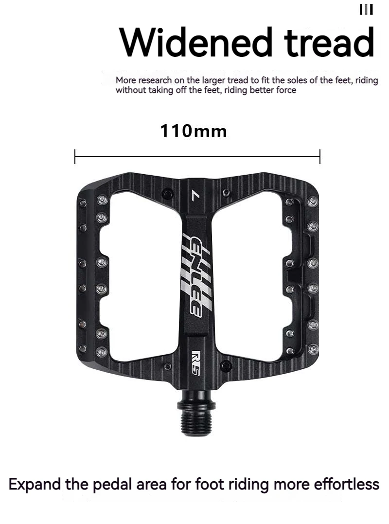 ENLEE Fahrradpedale, abgedichtetes Lager, rutschfeste MTB-Pedale, Aluminiumlegierung, superleicht, wasserdicht, Fahrradzubehör – Detail 9