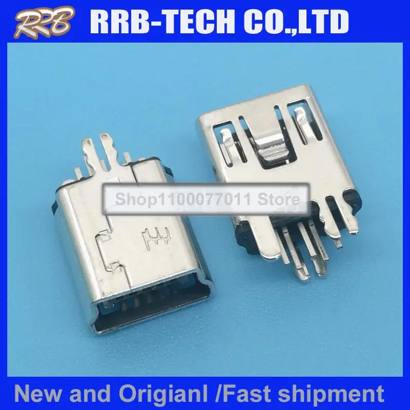 

10pcs/lot 1734753-1 mini- type B socket USB 2.0 5PIN Straight 100% New and Original