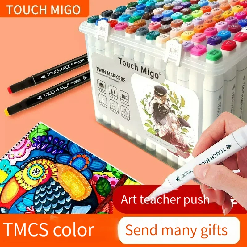 For Coloring Manga Student Artist Supplies 12/48 Colors Drawing Sketch Markers Set Oily Alcohol Based Art Marker Pen