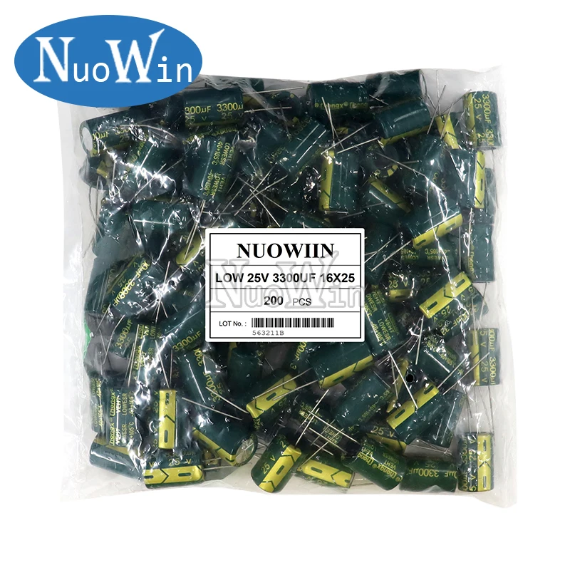 50pcs-1000pcs 6.3V 10V 16V 25V 35V 50V 400V 450V High Frequency Electrolytic Capacitor 22UF 47UF 1000UF 4700UF 6800UF 10000UF