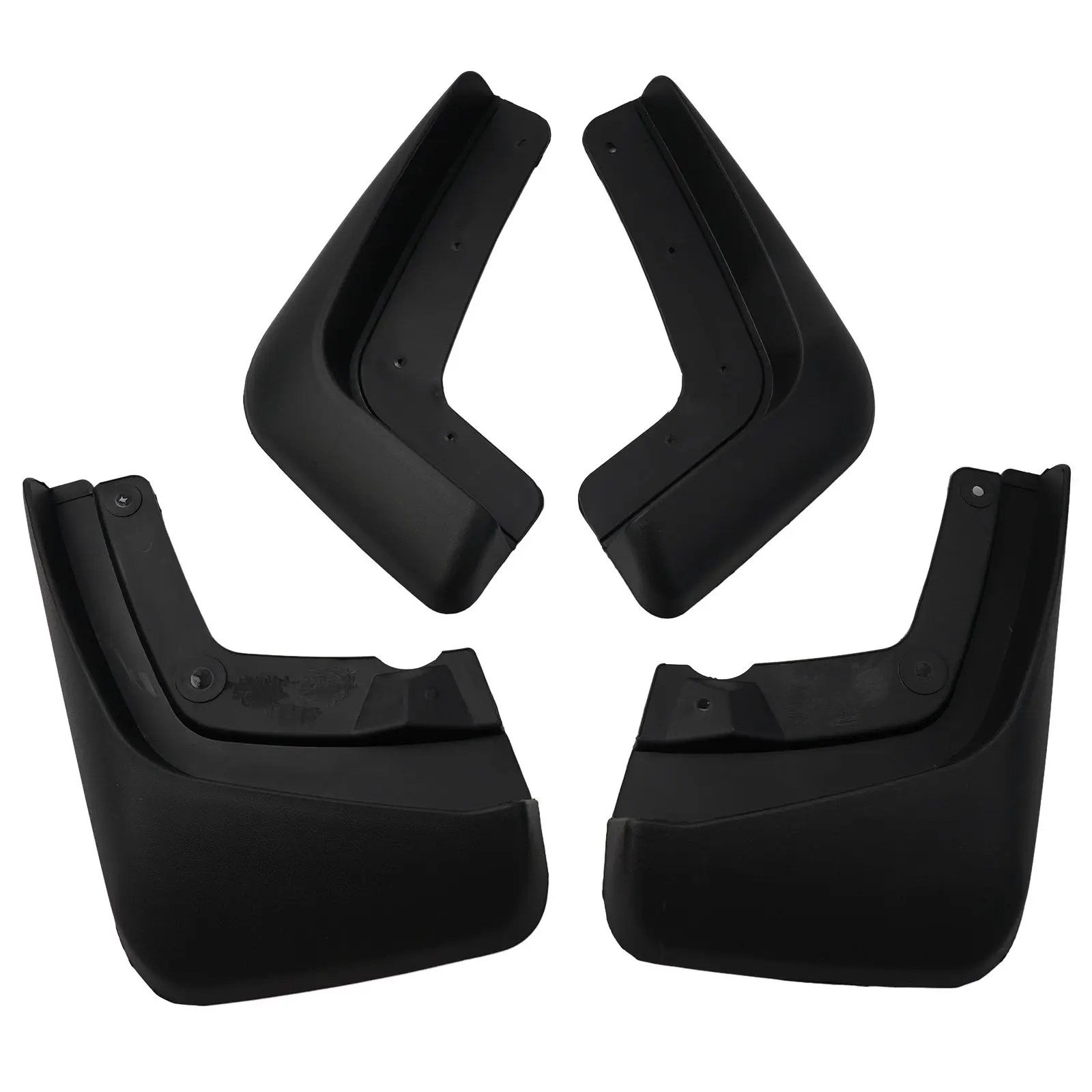 

Quality Useful Durable Fenders 4pc Accessories Black Burst Flash Front Rear Mudguards Parts Plastic Replacement