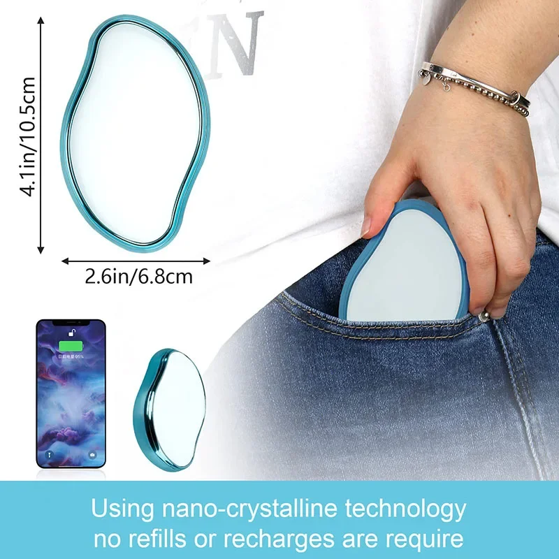Crystal Epilator Stone Nano Crystal Hair Removal Eraser Depilation Woman Painless Epilator Hair Removal for Ladies Women Clean 3