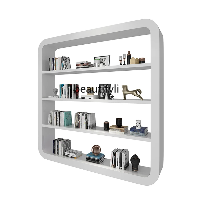 

Bookshelf Bookcase Paint Simple Modern Display Cabinet Locker Nordic Screen Display Hallway Product Cabinet furniture