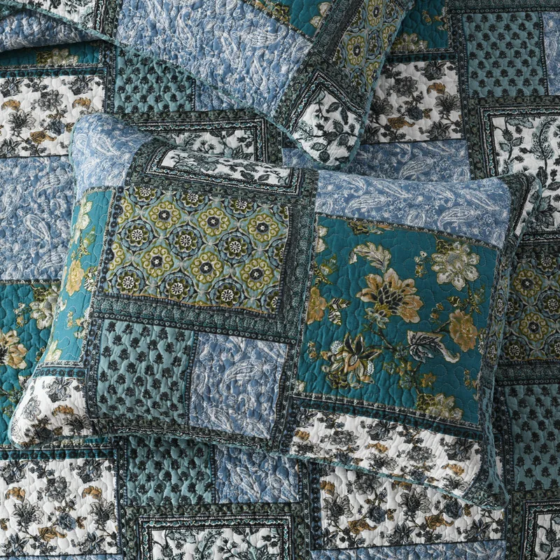 CHAUSUB ������ ��Ÿ�� �ϸ�Ͼ� ��ư ���� �̺� ��Ʈ 3PCS ���� ħ�뺸 ���� �� ������ ���� �̺� ħ�� Coverlet