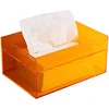 Creative Acrylic Tissue Face Towel Storage Box, Household, Living Room, Toilet, Wall Hanging Paper Box, Tissue 5