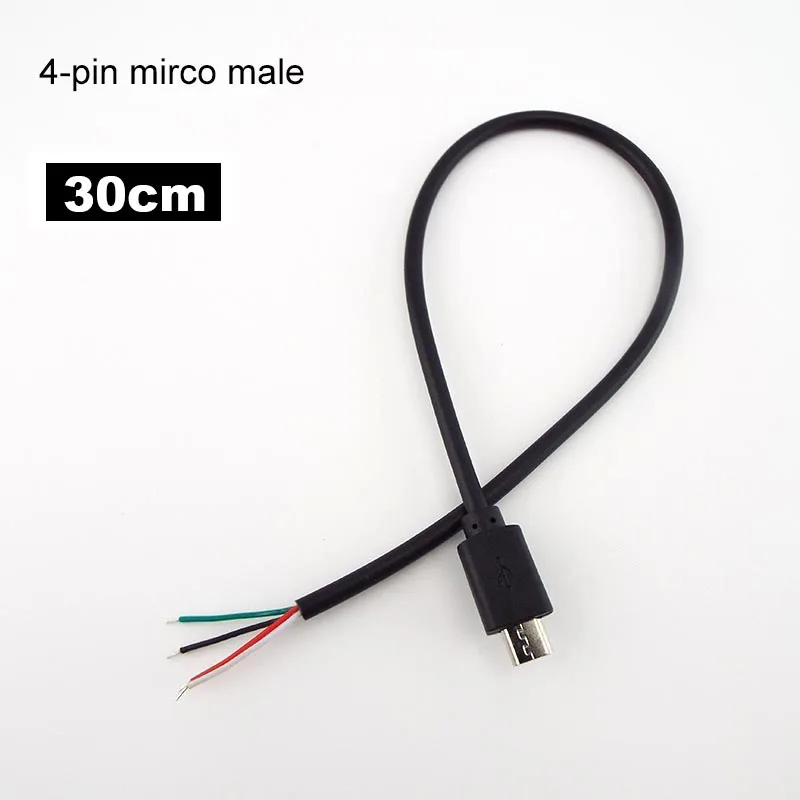 AWADUO - Splitter da micro USB da maschio a femmina, 90 gradi, 1 in 2, cavo splitter da micro USB da 1 a 2 Y, cavo di ricarica ad alta velocità, lunghezza 30 cm