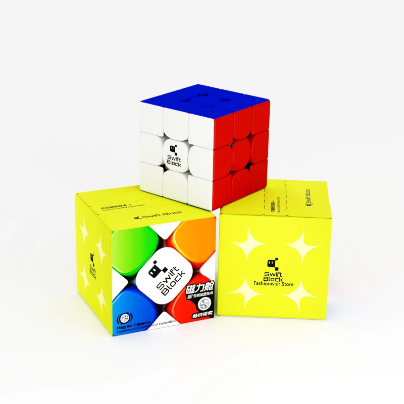 安い割引 ガンスイフトキューブブロックセット,3x3x3,磁気スピード コレクション