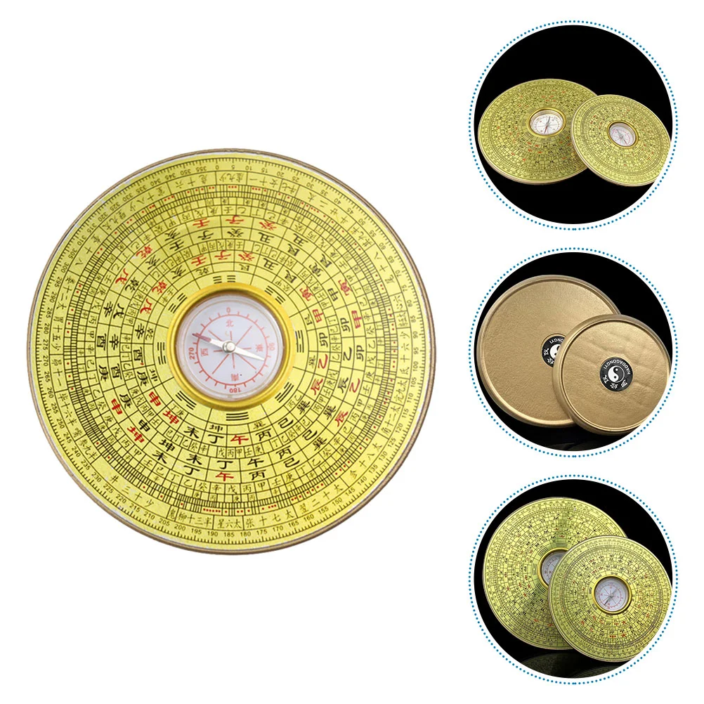 

Decor Compass Chinese Ancient Prime Alloy Decorative Household Vintage Traditional